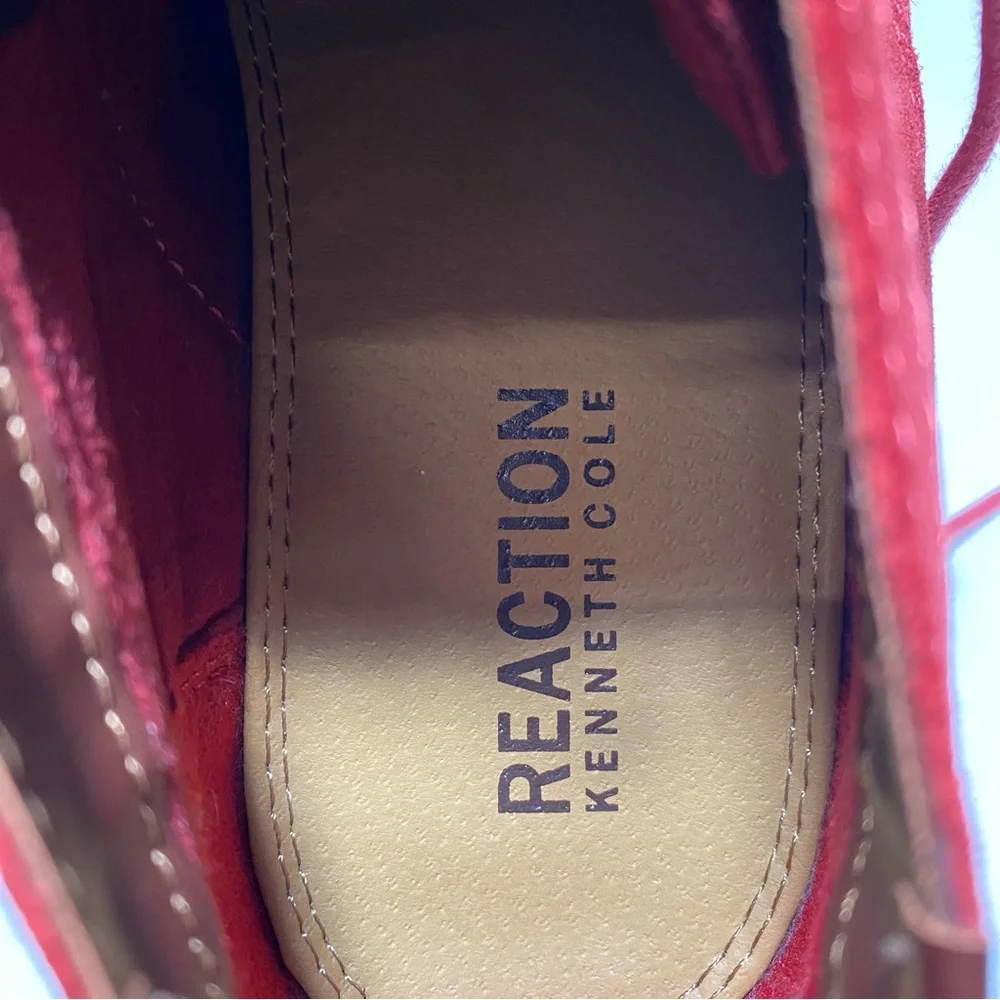 Kenneth Cole Reaction Men's Red Suede Desert Sun Chukka Boots Size 9